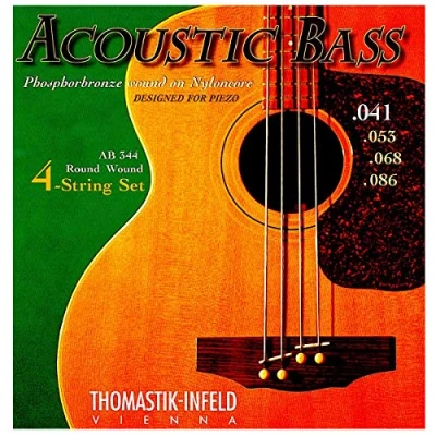 Immagine di Thomastik corde per Basso Acustico Phosphor Bronze con nucleo in nylon set AB344 4 (Sol, Re, La, Mi)