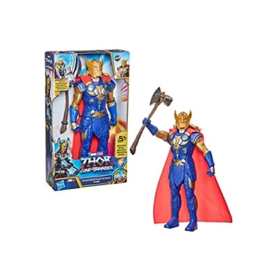 Immagine di Marvel Studios&#039; Thor: Love and Thunder Stormbreaker Strike Toy, action figure elettronica, scala 30,5 cm, giocattoli per bambini dai 4 anni in su