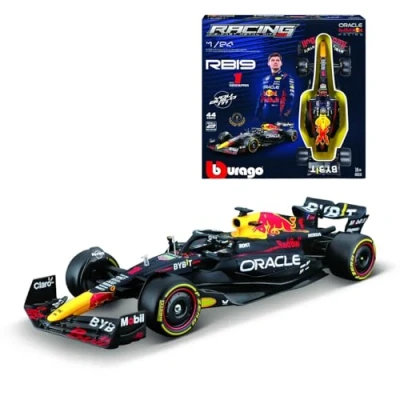 Immagine di Bburago F1 KIT RedBull RB19 mit Helm, #1 Verstappen 1:24 Automodello