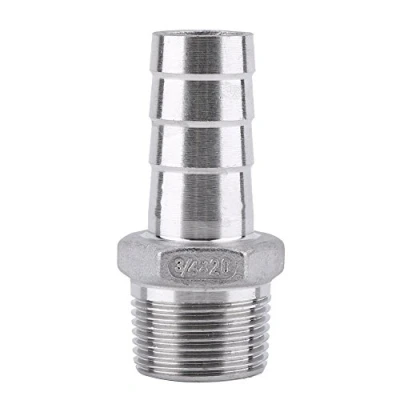 Immagine di SS304 Raccordo Tubo Filettato Maschio Connettore Bobina Flessibile in Acciaio Inossidabile BSP(3/4 * 20mm)