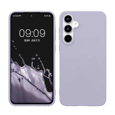 Immagine di kwmobile Custodia Compatibile con Samsung Galaxy A55 5G Cover Back Case per Smartphone in Silicone TPU Protezione Gommata lavanda pastello
