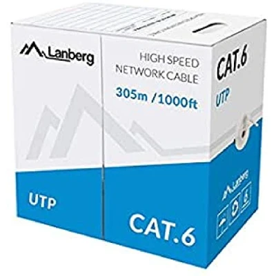 Immagine di lanberg LCU6 10CC 0305 S Cavo di rete CAT 6 Utp, 305 m, colore: Grigio