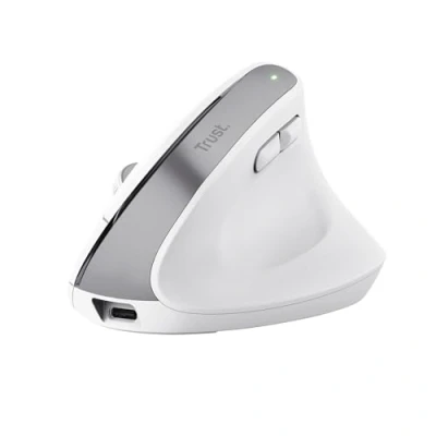Immagine di Trust Bayo+ Mouse ergonomico Bluetooth® Ottico Nero 6 Tasti 800 dpi, 1200 1600 2400 dpi Ergonomico, Pulsanti silenziosi, Rotella di scorrimento
