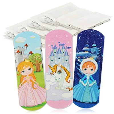 Immagine di com four® 40x intonaci idrorepellenti per Bambini Strisce di Gesso colorato Set con Motivi Principesse e unicorni clinicamente testati (Principessa)