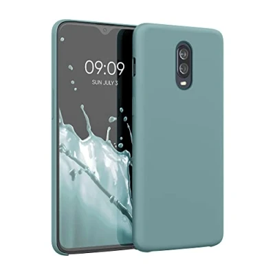 Immagine di kwmobile Cover per OnePlus 6T Custodia Back Case Smartphone in Silicone TPU Protezione Gommata artic night