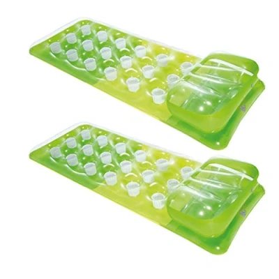 Immagine di Intex Materassino ad aria con 18 fori, 188 x 71 cm, 58890EU, 2x verde