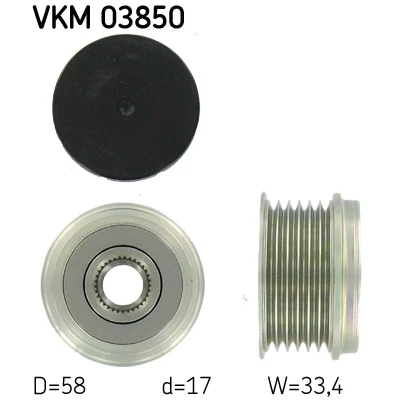 Immagine di SKF VKM 03850 Puleggia Alternatore 33,4