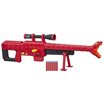Immagine di Nerf Hasbro Roblox Zombie Attack, Blaster Lancia Dardi Viper Strike, Con Codice Per Esclusivo Articolo Virtuale, Caricatore, 6 Elite, Multicolore