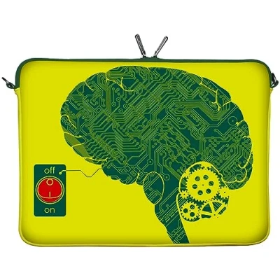Immagine di Digittrade LS166 17 IT Brain Notebook Sleeve Laptop neopren case custodia portatile borsa involucro protettivo 43,9cm (17,3 pollici)