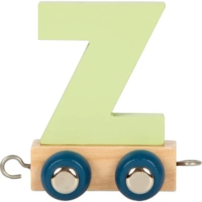Immagine di small foot Lettera Polare Z, Trenino in Legno combinabile a Piacere, da Decorare e Regalare, 12596, Multicolore, Z