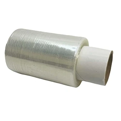 Immagine di Mini rotoli di pellicola trasparente per pallet, estensibile e termoretraibile, 100 mm x 150 m (1)