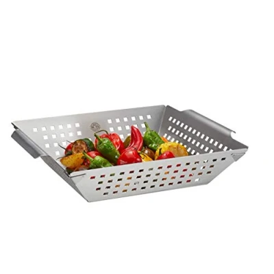 Immagine di GEFU Griglia GF89416 Vassoio per Barbecue, Acciaio Inox di Alta qualità, Argento