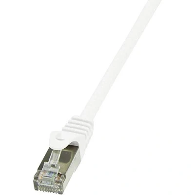 Immagine di LogiLink CP2111S RJ45 cavo di rete, patch CAT 6 F/UTP 20.00 m Bianco con protezione 1 pz.