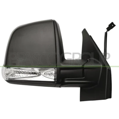 Immagine di Specchio retrovisore esterno Prasco FT9107315 Dx nero elettrico termico, regolabile dall&#039;interno, con sensore temperatura FIAT: Doblo II Station Wagon