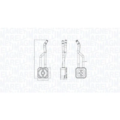 Immagine di MAGNETI MARELLI 350300003800 Radiatore Olio VOLKSWAGEN: Golf 4, 4 Variant, Bora Sedan
