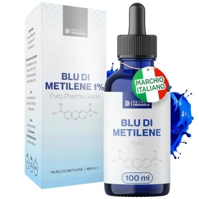 Immagine di Blu di metilene con pipetta 100 ml Soluzione all&#039;1% methylene blue qualità testata Alta Purezza Versatilità d&#039;Uso Prodotto in Germania