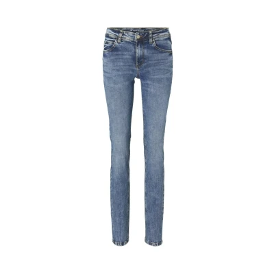 Immagine di TOM Tailor Jeans a sigaretta Random bleached blue denim, Donna, Taglia: 28x32, denim