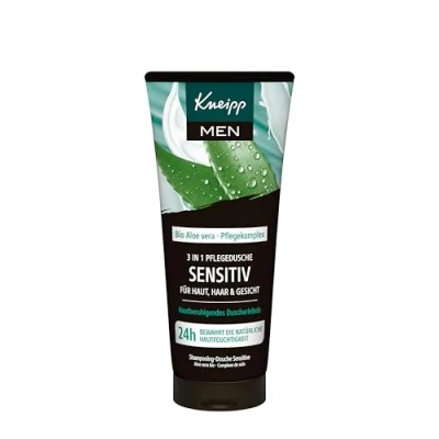 Immagine di Kneipp MEN 3 in 1 doccia fresca e sensibile, con profumo fresco tonificante, complesso di cura naturale aloe vera, vegano, pH hautideal, 200 ml