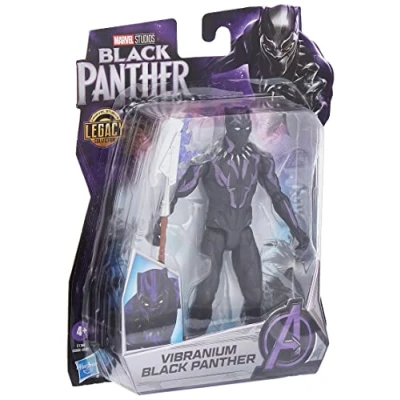 Immagine di Marvel Hasbro, Black Panther, Studios Legacy Collection, Action Figure di Panther Vibranium in Scala da 15 cm, dai 4 Anni su, Multi Color, E1360