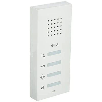 Immagine di Gira 125003 Citofono interno sopra intonaco AP System 55, colore: Bianco lucido