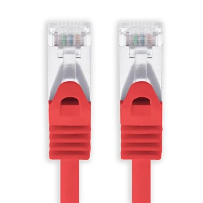 Immagine di 1aTTack.de® Cavo ethernet Gigabit categoria 7 con plug RJ45 6a (doppia schermatura), 500 MHz Rosso / 1 pz 10 m