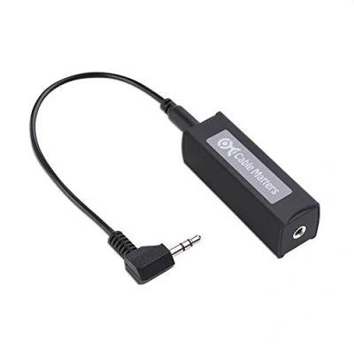 Immagine di Cable Matters Isolatore loop di messa a terra, soppressore rumore da 3,5 mm Eliminatore ronzio per car audio e altro