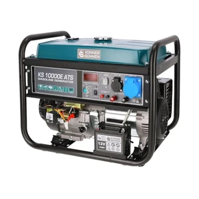 Immagine di generatore di corrente Könner &amp; Söhnen KS 10000E ATS benzina Motore 4 tempi con avviamento elettrico, regolatore automatico tensione 230V, alimentazione automatica emergenza, 8KW