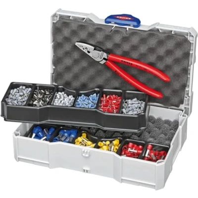 Immagine di Knipex Werk 97 90 06 Pinza crimpatrice Boccola 0.25 fino a 16 mm² incl. Assortimento di capicorda e valigetta