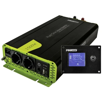 Immagine di ProUser Inverter PSI1500TX 1500 W 12 V 230 V/AC incl. Telecomando, Funzione UPS, Circuito prioritario di rete