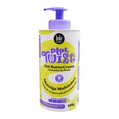 Immagine di Lola Cosmetics Plot Twist Nut Butter Cream Idratazione Intensa per Ricci Ingredienti Naturali Texture Leggera e Non Grassa Cruelty Free 480 g