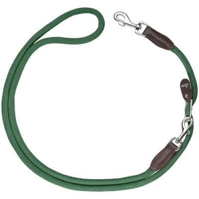 Immagine di HUNTER Guinzaglio per cani Freestyle, colore verde scuro, lunghezza regolabile, robusta e maneggevole, resistente alle intemperie facile da pulire, perfetto tutti i giorni allenamento