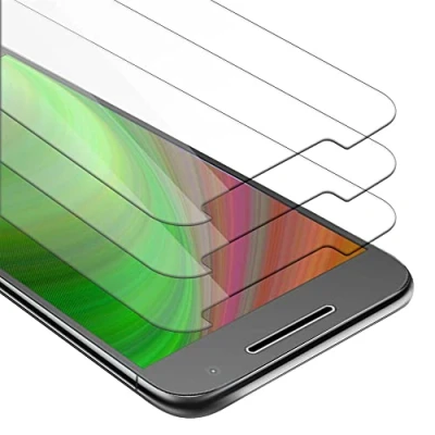 Immagine di Cadorabo 3x Pellicola Protettiva compatibile con Motorola MOTO G4 PLUS in ELEVATA TRASPARENZA Pacco di 3 Vetro protezione del display (Tempered) durezza 9H compatibilità 3D touch