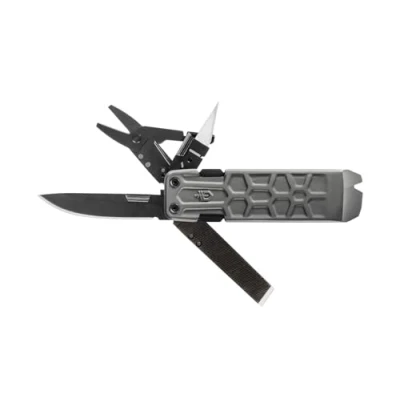 Immagine di Gerber Attrezzo Multifunzione con 10 Funzionalità, Coltello lama liscia, LockDown Pry, Alluminio/5Cr15MoV, Grigio, 31 003706