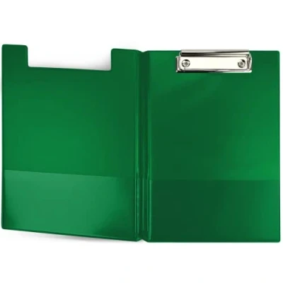 Immagine di Netuno 1 raccoglitore per portablocco, formato A5, con clip, colore verde chiaro, DIN coperchio, morsetto in metallo, plastica, clip porta