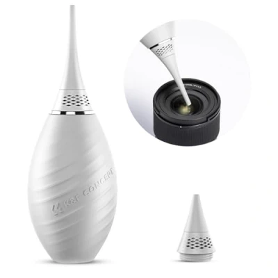 Immagine di K&amp;F Concept kit di pulizia per Soffiatore Polvere con Ugello Corto e Lungo, Palla Gomma, DSLR/Proiettore/Fotocamera Reflex/Tastiera/Cellulare/Lenti/Filtro,Bianco