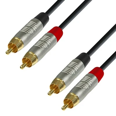 Immagine di Adam Hall Cables 4 STAR TCC 0300 Cavo audio REAN 2 x RCA maschio a 3 m