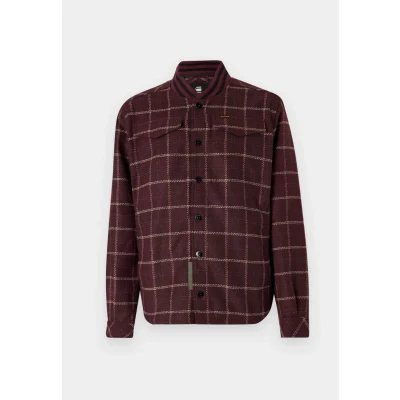 Immagine di G STAR RAW Bomber Collar Overshirt Donna ,Multicolore (dk fig dash check D20662 D406 G086), S