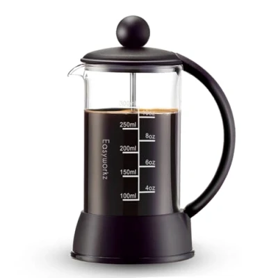 Immagine di Easyworkz Eclipse Caffettiera francese con vetro borosilicato resistente al calore, 350 ml