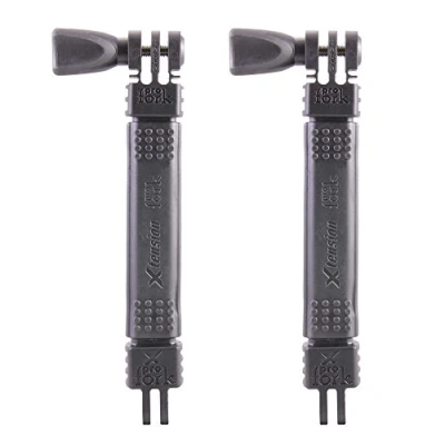 Immagine di iSHOXS Xtension Neo M Support de Bras articulé d&#039;extension convient pour GoPro 12 11 10 9 Insta 360 DJI Akaso Accessoires caméra d&#039;action 2 x15 cm noyau en aluminium
