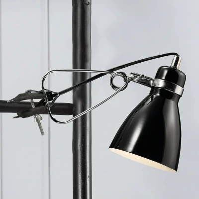 Immagine di Nordlux 73072003 Cyclone Lampada a pinza, 15 W, E14, colore: Nero