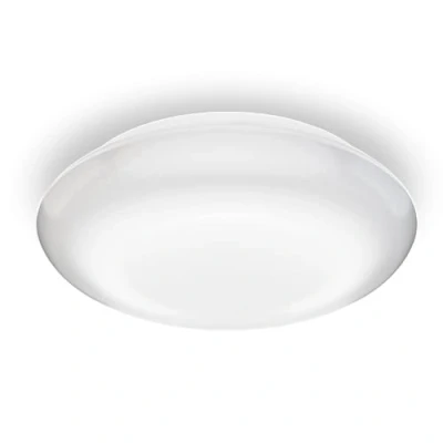 Immagine di Steinel Lampada a LED da soffitto DL Vario Quattro S argento con rilevatore di movimento, sensore 360, antiurto