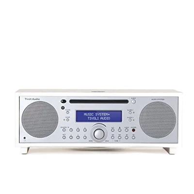Immagine di Tivoli Audio Music System+ Sistema Hi Fi DAB/DAB+/FM All in one con lettore CD e Bluetooth per streaming senza fili (Blanco / Plateado)
