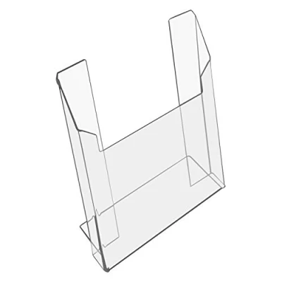 Immagine di HMF 46962 Espositore da Tavolo Porta Brochure in Acrilico DIN A4 Verticale 22 x 29,5 11 cm Trasparente