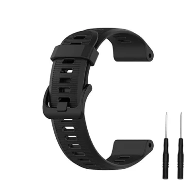 Immagine di INF Bracciale compatibile con Garmin Forerunner 945/935/Fenix 5, cinturino in silicone, di ricambio per larghezza 22 mm, sportivo morbido e resistente