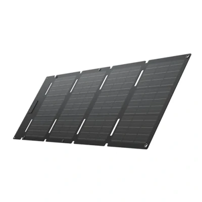 Immagine di ECOFLOW Pannello solare portatile da 45 W, cella di tipo N con un&#039;efficienza del 25%, grado impermeabilità e resistenza alla polvere IP65, progettato per campeggio, zaini, minivan