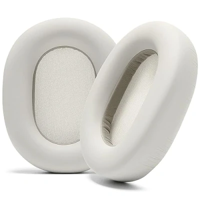 Immagine di WC Wicked Cushions Cuscinetti extra spessi per Sony WH 1000XM5 Cuscini in morbida pelle PU, lussuoso memory foam con isolamento acustico, spessore aggiunto Silver