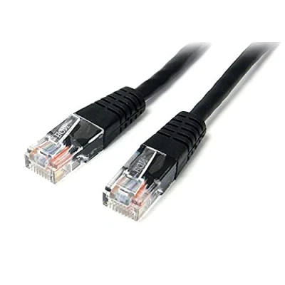 Immagine di Startech.Com Cavo Patch UTP Cat5E Rj45 Modellato Nero da 15 M Cat 5E,