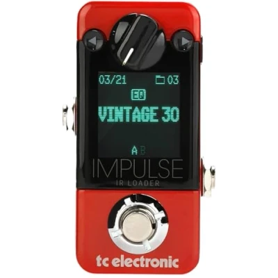 Immagine di TC Electronic IMPULSE IR LOADER Cab Sim e caricatore con 25 integrati, 12 modelli ufficiali di cabina Celestion, 99 slot IR, modalità A/B supporto per fino a 200 ms