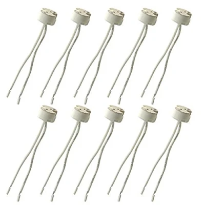 Immagine di FineLED MR16 G5.3 Confezione da 10 attacchi portalampada a LED Mr11 per lampadine alogene 12 V e LED, adattatore attacco di base