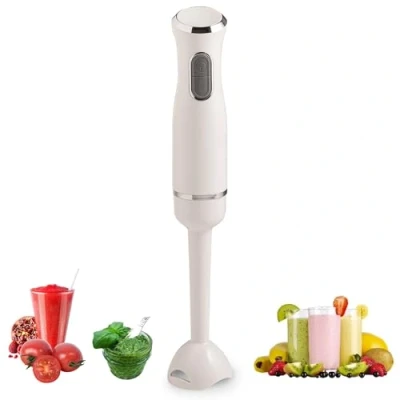 Immagine di Innoliving Frullatore a Immersione, Potenza 400W, 2 Velocità con Tasto Turbo, Gambo Removibile, Lame in Acciaio INOX, Anello per Appendere, Potente e Versatile (Gambo Plastica)